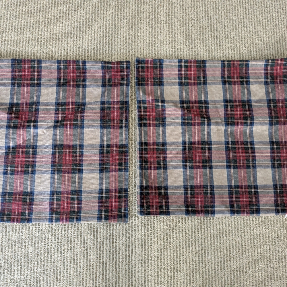 Plaid Holiday Pillow Covers